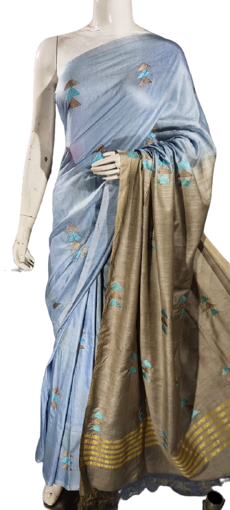 Khatan Silk Embroidery Saree SILK ZONE