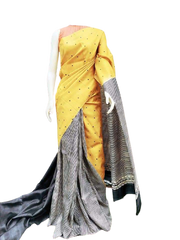 Pure Tussar Silk print saree