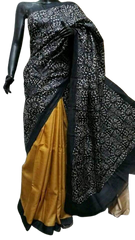 Pure Tussar Silk print saree