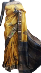Pure Tussar Silk print saree