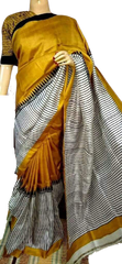 Pure Tussar Silk print saree