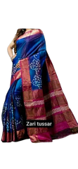 Pure Tussar Silk print saree