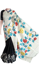 Pure Tussar Silk print saree