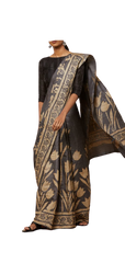 Pure Tussar Silk print saree