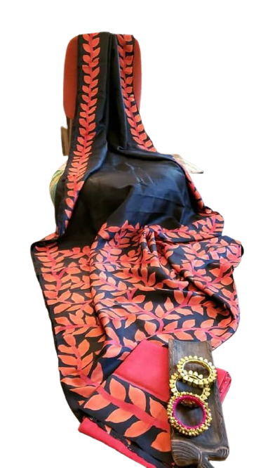 Pure Tussar Silk print saree