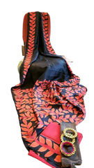 Pure Tussar Silk print saree