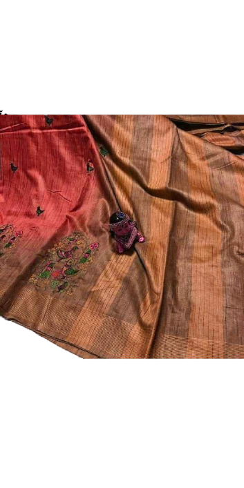 Waswara Handloom Embroidery Saree M J HANDLOOM