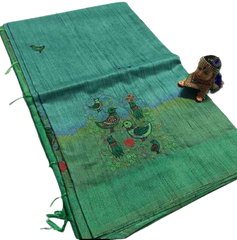 Waswara Handloom Embroidery Saree M J HANDLOOM