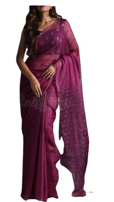 Soft Silk Cutwork Saree M J HANDLOOM