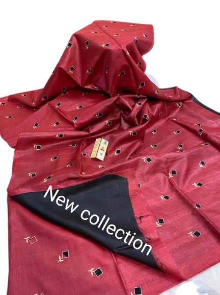 Tussar Silk Embroidery Saree SILK ZONE