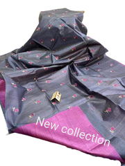 Tussar Silk Embroidery Saree SILK ZONE