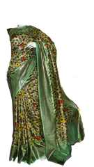 Pure Tussar Silk print saree