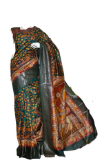 Pure Tussar Silk print saree