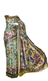 Pure Tussar Silk print saree