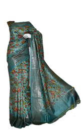 Pure Tussar Silk print saree