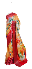 Pure Tussar Silk print saree
