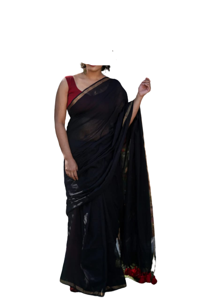 Khadi Linen Chanderi Saree M J HANDLOOMS