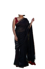 Khadi Linen Chanderi Saree M J HANDLOOMS