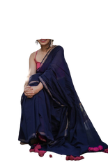 Khadi Linen Chanderi Saree M J HANDLOOM