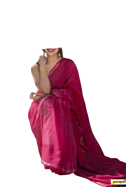 Khadi Linen Chanderi Saree M J HANDLOOM