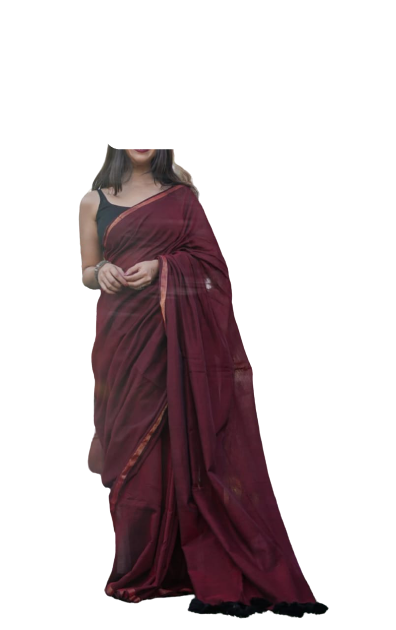 Khadi Linen Chanderi Saree M J HANDLOOMS