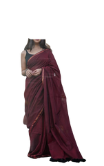 Khadi Linen Chanderi Saree M J HANDLOOMS