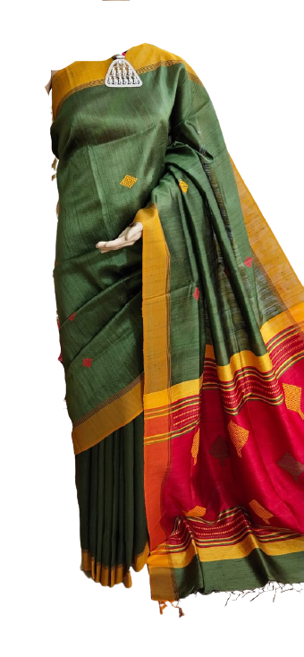Tussar Dupion Silk Saree SILK ZONE
