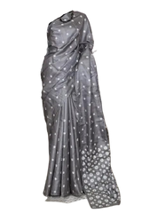 Tussar Silk Hand Embroidery Cutwork M J HANDLOOMS