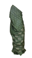 Tussar Silk Hand Embroidery Cutwork M J HANDLOOMS