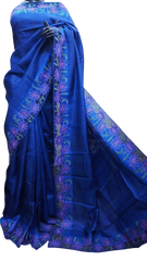 Tussar Silk Hand Embroidery Cutwork SILKZONE