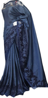 Tussar Silk Hand Embroidery Cutwork SILKZONE