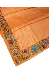Tussar Silk Hand Embroidery Cutwork SILK ZONE