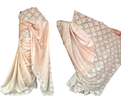 Tussar Silk Hand Embroidery Cutwork SILKZONE