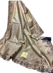 Tussar Silk Hand Embroidery Cutwork SILKZONE