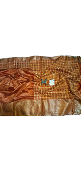 Tussar Silk Hand Embroidery Cutwork SILKZONE