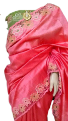 Tussar Silk Hand Embroidery Cutwork SILKZONE