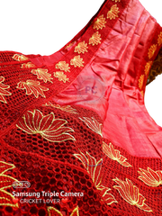 Tussar Silk Hand Embroidery Cutwork SILKZONE