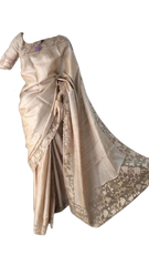 Tussar Silk Hand Embroidery Cutwork SILKZONE