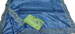 Tussar Silk Hand Embroidery Cutwork silkzone