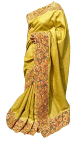 Tussar Silk Hand Embroidery Cutwork SILKZONE