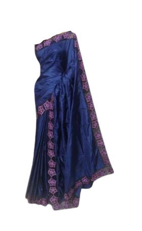 Tussar Silk Hand Embroidery Cutwork SILKZONE