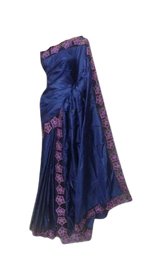 Tussar Silk Hand Embroidery Cutwork SILKZONE