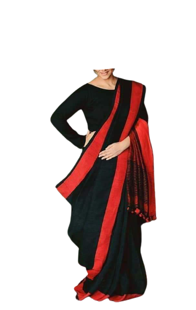 Pure Linen Saree M J HANDLOOMS