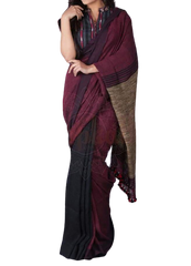 Pure Linen Saree M J HANDLOOMS