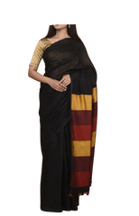 Pure Linen Saree M J HANDLOOMS