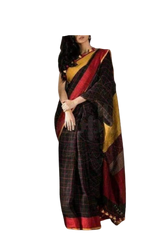 Pure Linen Saree M J HANDLOOMS