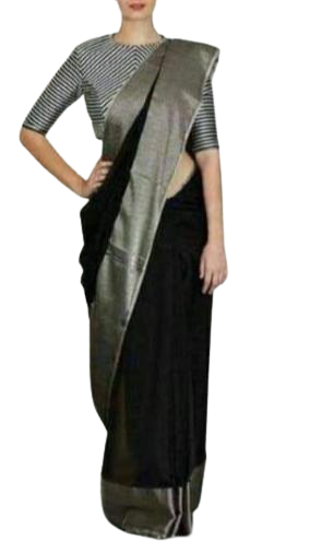 Pure Linen Saree M J HANDLOOMS