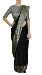 Pure Linen Saree M J HANDLOOMS