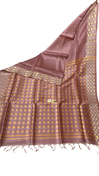 Organza Linen Cutwork Saree M J HANDLOOMS