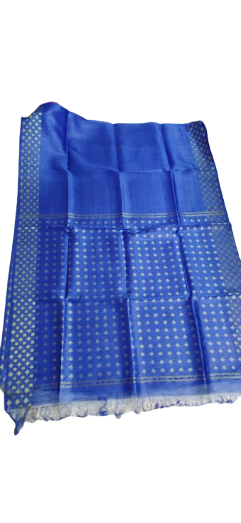 Organza Linen Cutwork Saree M J HANDLOOMS